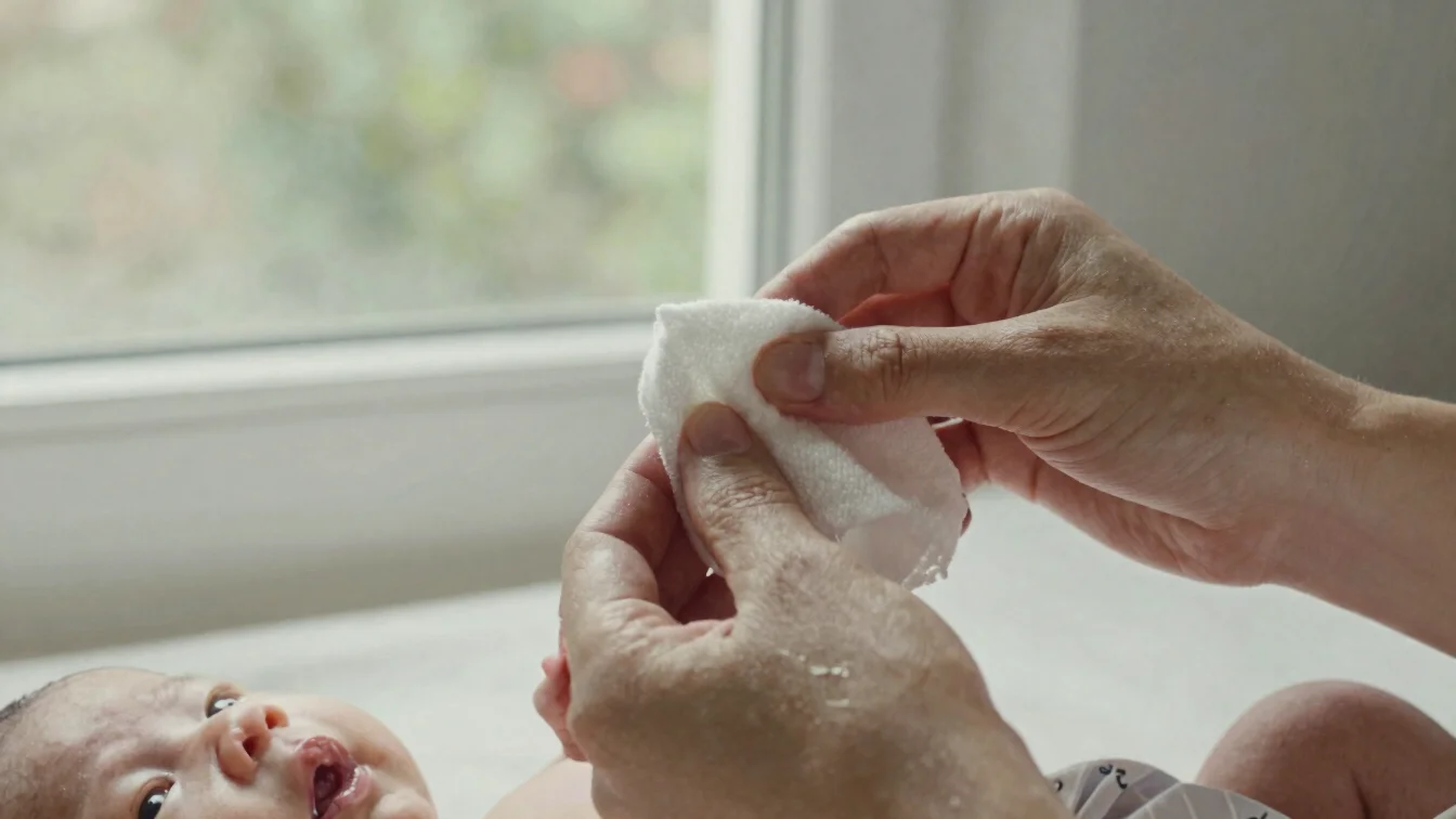 Natural editorial photograph of a close detail of hands gently cl
